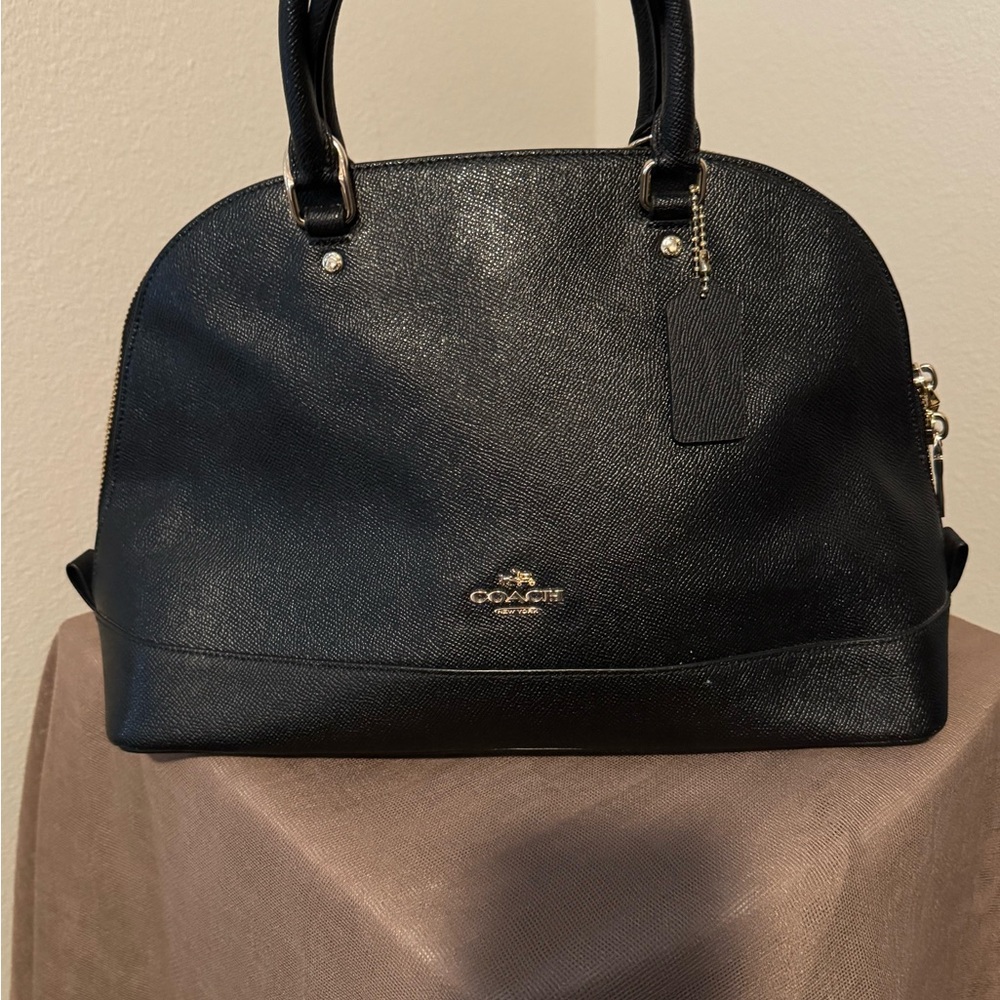 Coach Black Leather Satchel